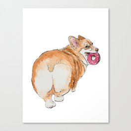 Sassy Donut Dog Canvas Print