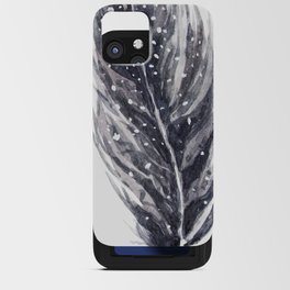 Watercolor feathers iPhone Card Case