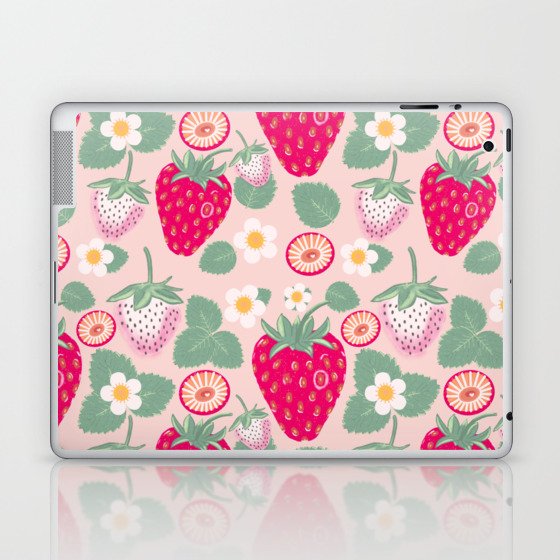 Wild Strawberry - Light Pink Laptop & iPad Skin