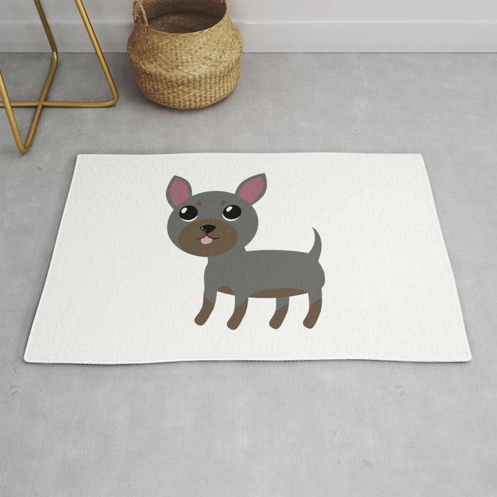 Grey Chihuahua Rug