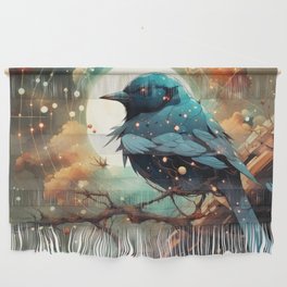 Bird surrounded by Constellations No.1 Wall Hanging