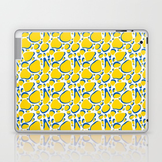 Ukrainian flag colors pattern Laptop & iPad Skin
