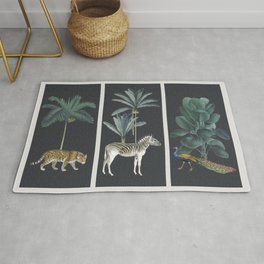 Royal Palm Jungle Triptych Rug
