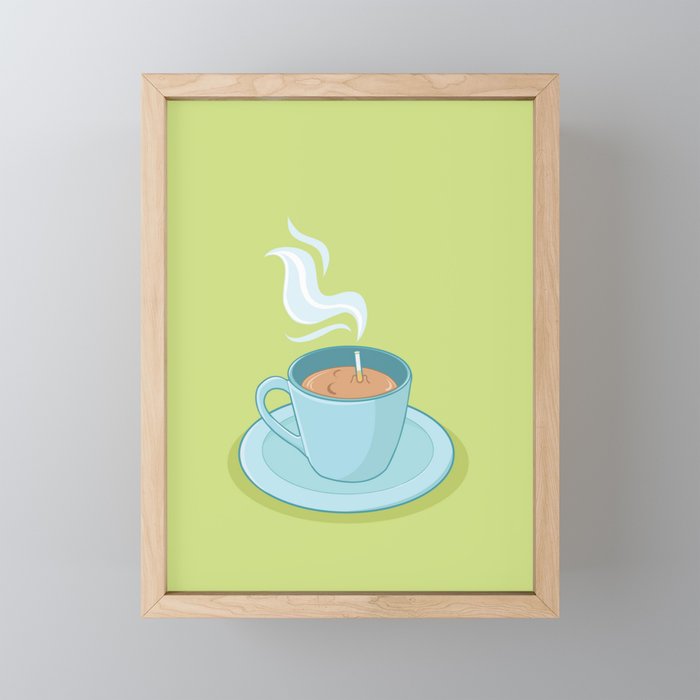 Hot Coffee, Not! Framed Mini Art Print