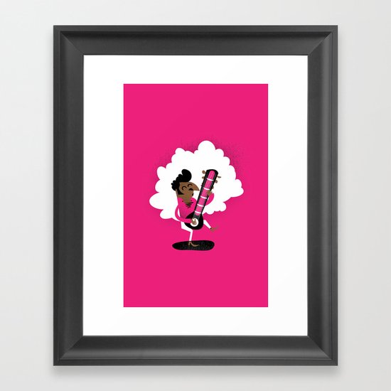 Sitar Superstar Framed Art Print