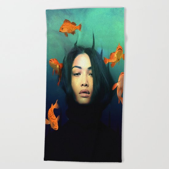 Oracle of Blue Beach Towel