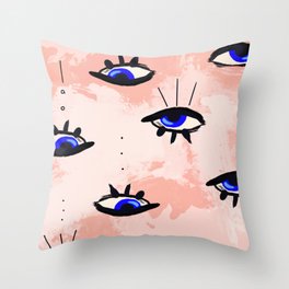 Evil eye 02 Throw Pillow