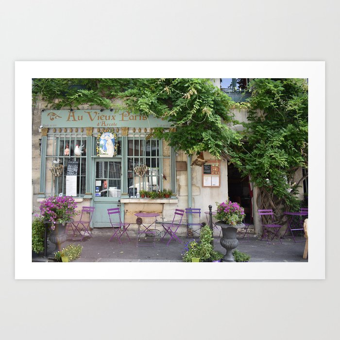 French cafe Art Print