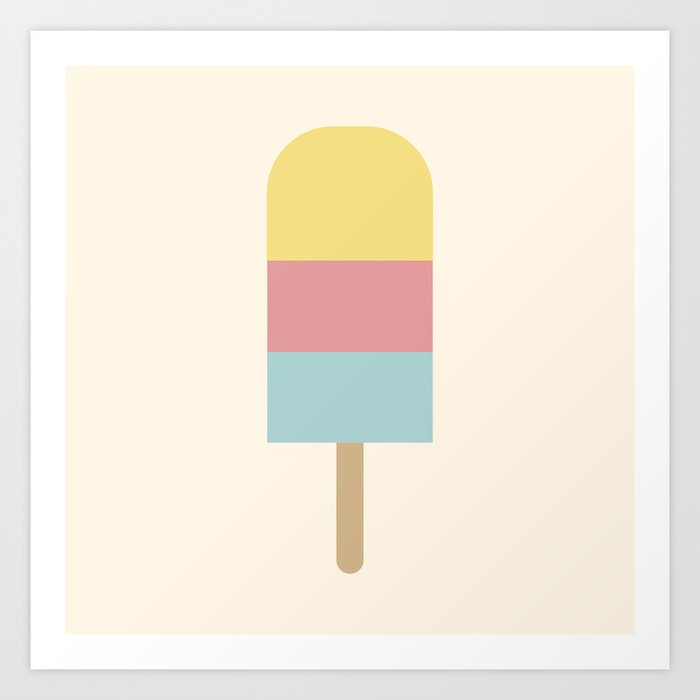 Summer Popsicle Art Print