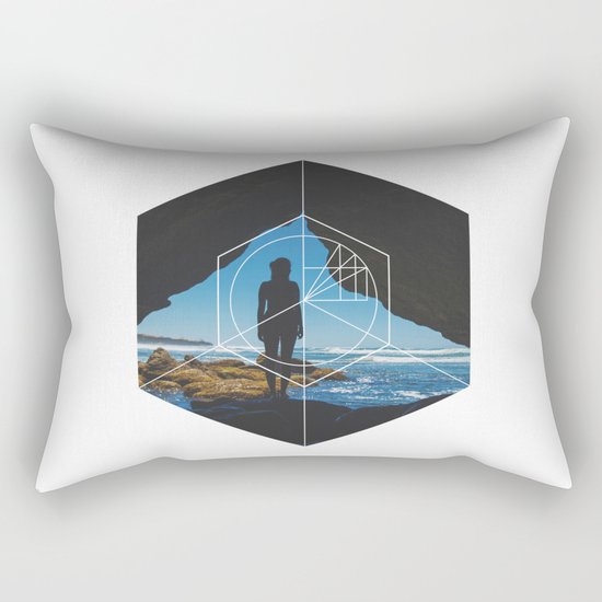 Paradise Cove Girl - Geometric Photography Rectangular Pillow