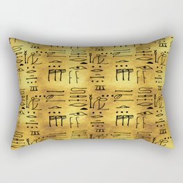 Egyptian Hieroglyphs  Rectangular Pillow