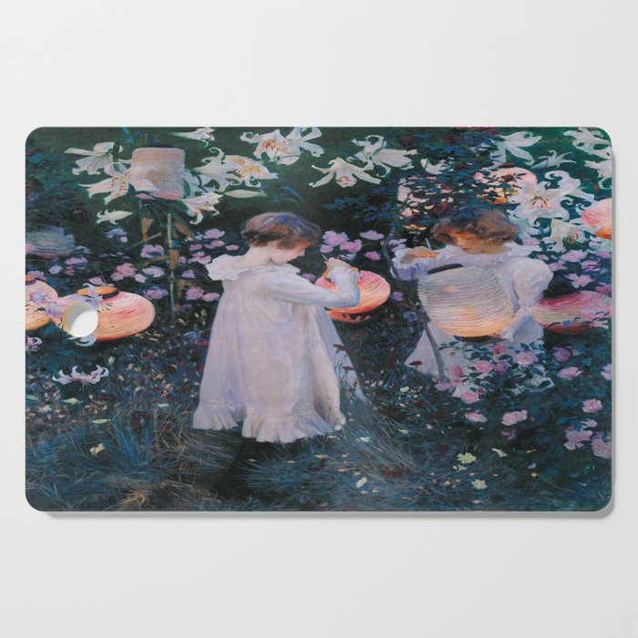 John Singer Sargent's Carnation, Lily, Lily, Rose Cutting Board