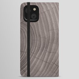 Brown wood iPhone Wallet Case