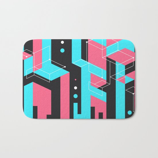Flat Geometry Bath Mat