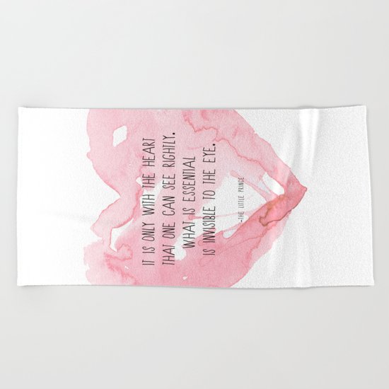 It is only with the heart Beach Towel