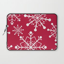 Let-It-Snow-White-Red Laptop Sleeve
