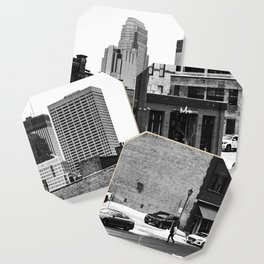 Minneapolis Black and White Photography Coaster