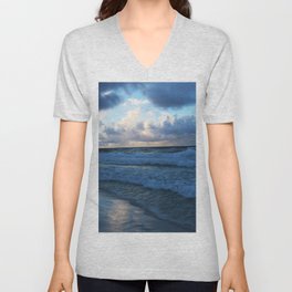 Gulf Shore Sunrise V Neck T Shirt