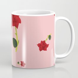 Red Flower Coffee Mug