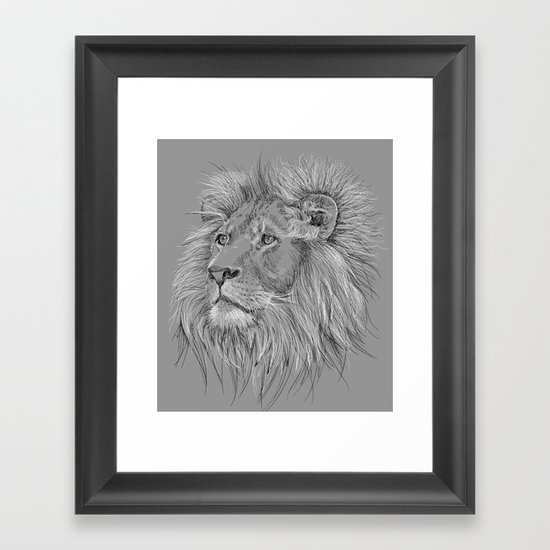 Lion Framed Art Print