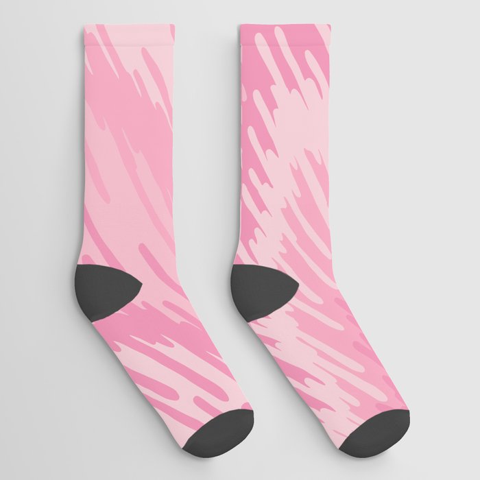 Pink abstract swirls pattern, Line abstract splatter Digital Illustration Background Socks