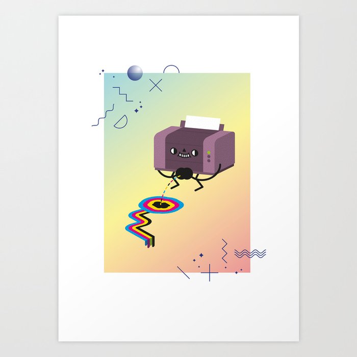 Printer Pee Art Print
