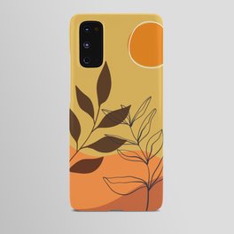 Two Branches with an Orange Desert Background Android Case