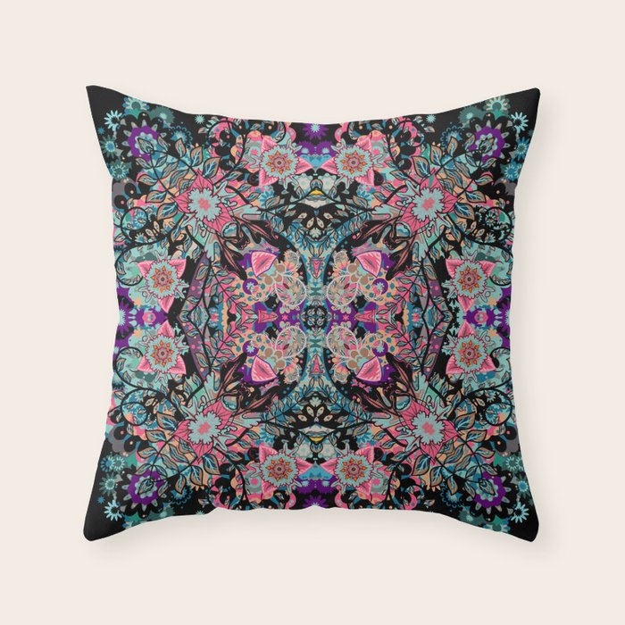 colorful boho pillows