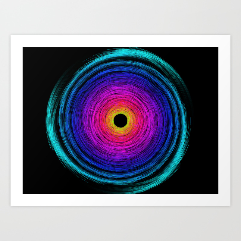 Rainbow Tornado Art Print By Kreativeminds Society6