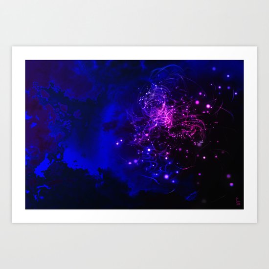 Mysterious Galaxy Art Print