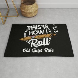 THIS IS HOW ROLL / cigars roll guys rule Rug