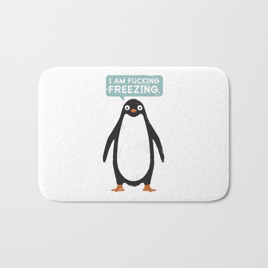 Talking Penguin Bath Mat