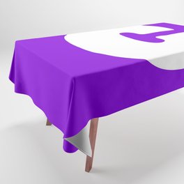 c (White & Violet Letter) Tablecloth
