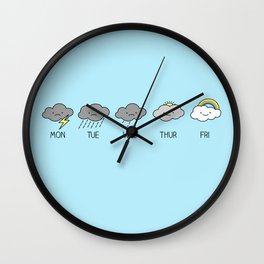 Storms don't last forever Wall Clock