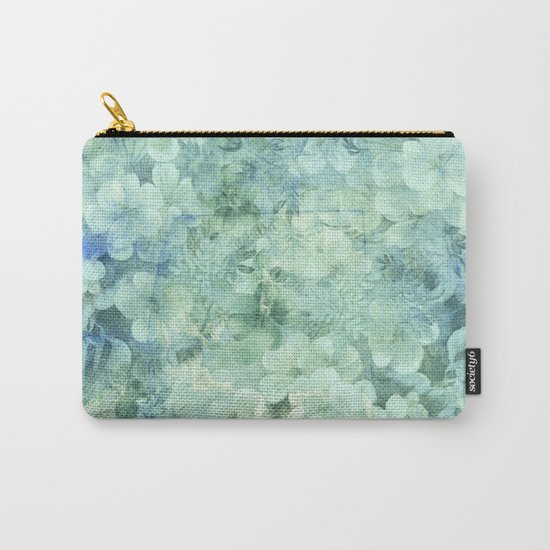 fleurettes and soft blue Carry-All Pouch