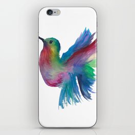 Watercolor Hummingbird iPhone Skin