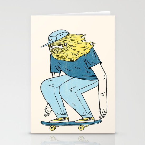 Skate Beard Stationery Cards