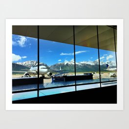 Mountain View from the Jackson Hole Airport Art Print