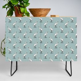 egrets - dusty blue Credenza
