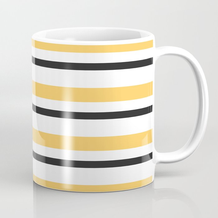 Sunny Orange Trendy Modern Lines Collection Coffee Mug
