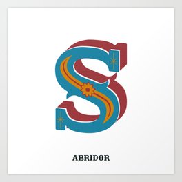 Abridor Type Design S Art Print