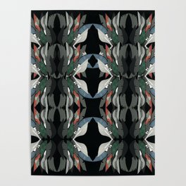 Black Swan Floral- Fantasy Decoupage Poster