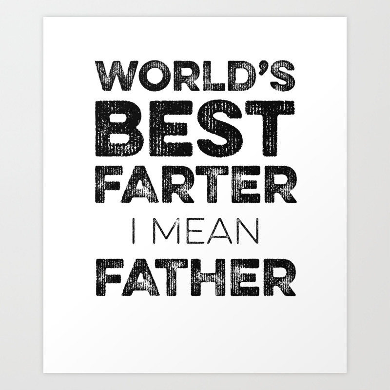 Worlds's greatest farter I mean father mini wood Block Father's Day gift  Dad Funny