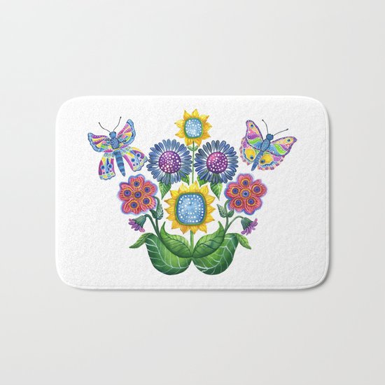 Butterfly Playground Bath Mat