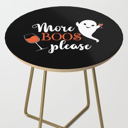 More Boos Please Cool Halloween Ghost Side Table