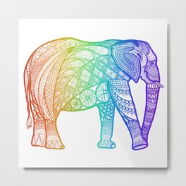 African elephant - rainbow Metal Print | Colorful, Zoo, Drawing, Safari, Rainbow, Africa, Aaa, 200, Love, Elephant 
