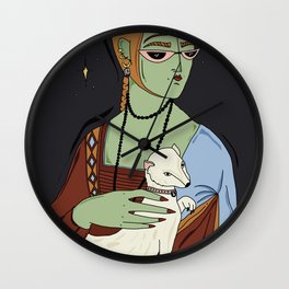 Lady with ermine Wall Clock