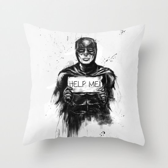 help me! Throw Pillow