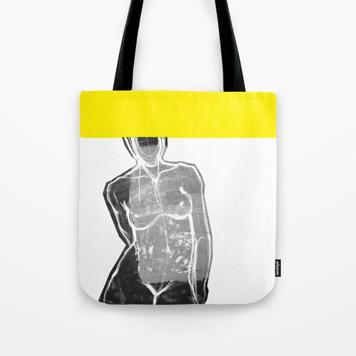 yellow painted  Tote Bag