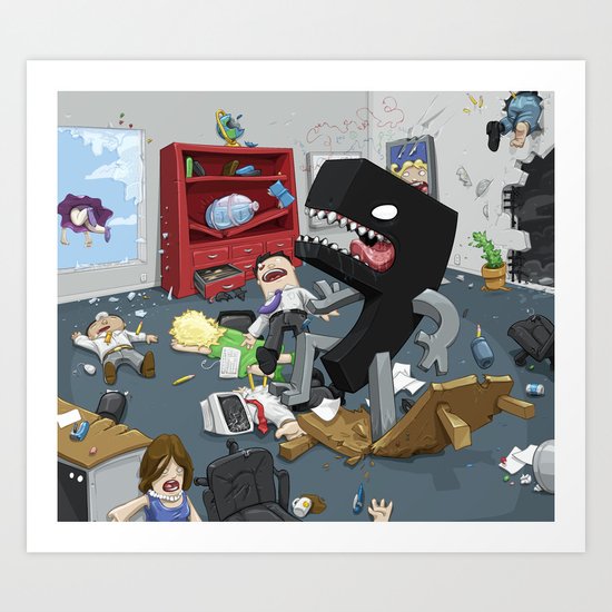 Bad Comma Art Print